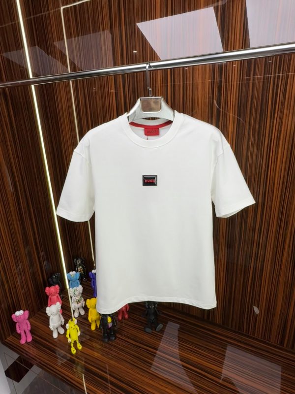 HG Bisiklet Yaka Tshirt /Beyaz
