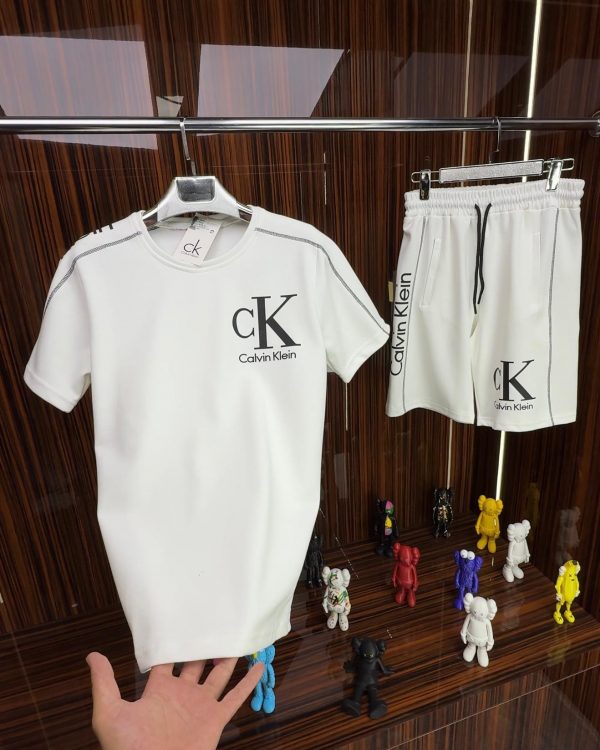 CK Kısa Kollu Takım /Beyaz - Görsel 2
