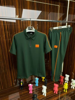 HRMS Polo Yaka Kısa Kollu Takım /Yeşil
