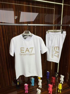 EA7 Kısa Kollu Takım /Beyaz