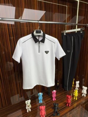 PRD Polo Yaka Kısa Kollu Takım /Beyaz