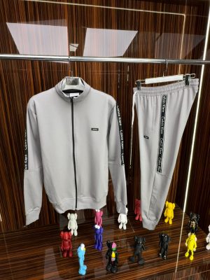 C-K Şeritli Eşofman Takımı /Gri