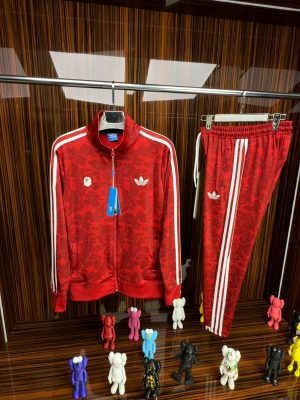 ADS BAPE Eşofman Takımı /Kırmızı-Beyaz
