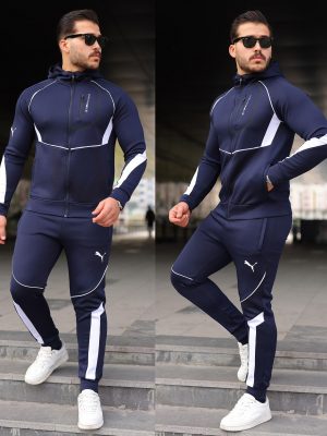 PM Kapüşonlu Eşofman Takımı /Lacivert